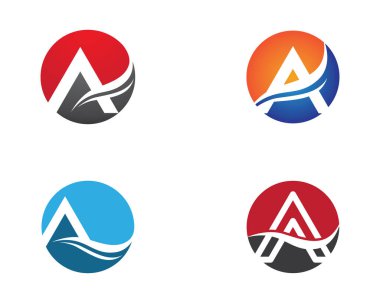 Bir harf logo vektör illüstrasyon tasarımı