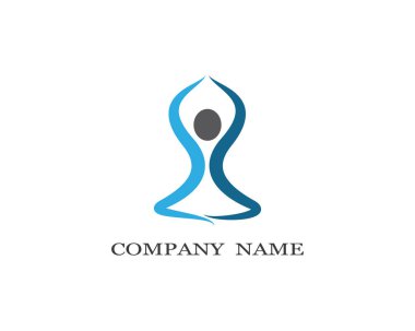 Sağlıklı Yaşam Logosu vektör ikonu çizimi tasarımı