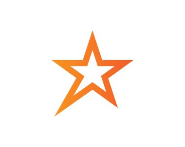 Yıldız Logosu Şablonu vektör illüstrasyon tasarımı