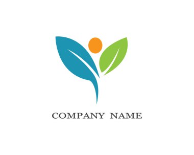 Sağlıklı Yaşam Logosu vektör ikonu çizimi tasarımı