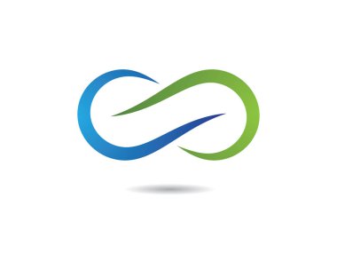Sonsuz logo şablonu vektör resimleme tasarımı