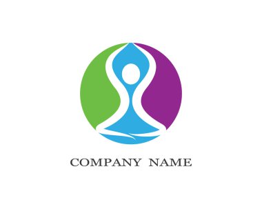 Sağlıklı Yaşam Logosu vektör ikonu çizimi tasarımı