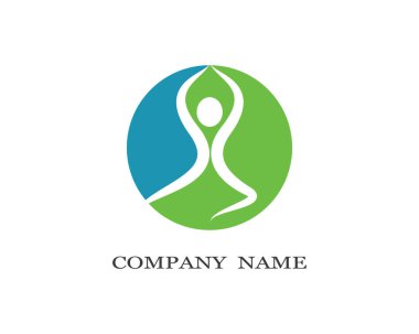 Sağlıklı Yaşam Logosu vektör ikonu çizimi tasarımı