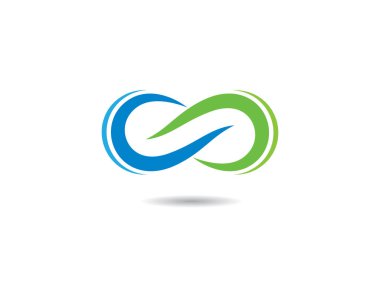 Sonsuz logo şablonu vektör resimleme tasarımı