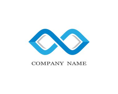 Sonsuz logo şablonu vektör resimleme tasarımı