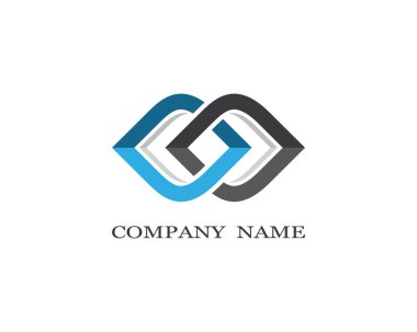 Sonsuz logo şablonu vektör resimleme tasarımı