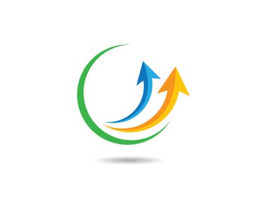 Ok logo şablonu vektör resimleme tasarımı