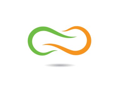 Sonsuz logo şablonu vektör resimleme tasarımı