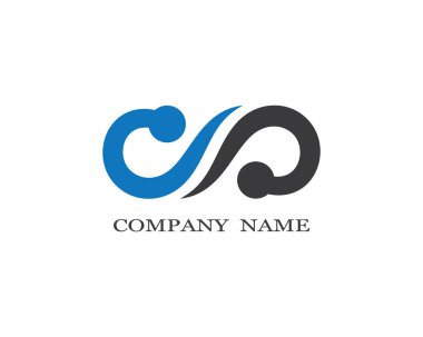 Sonsuz logo şablonu vektör resimleme tasarımı