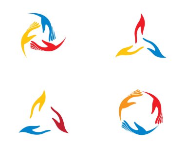 El bakımı logo şablonu vektör resimleme