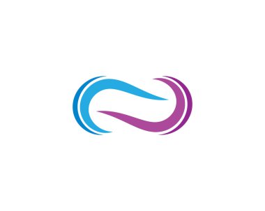 Sonsuz logo şablonu vektör resimleme tasarımı