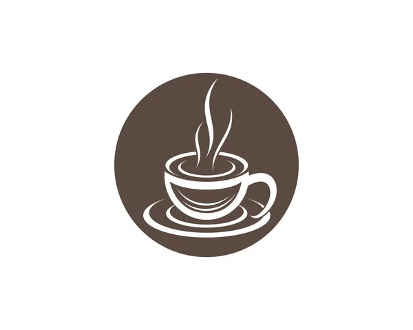 Taza Café Logo Plantilla Vector Icono Diseño — Vector de stock