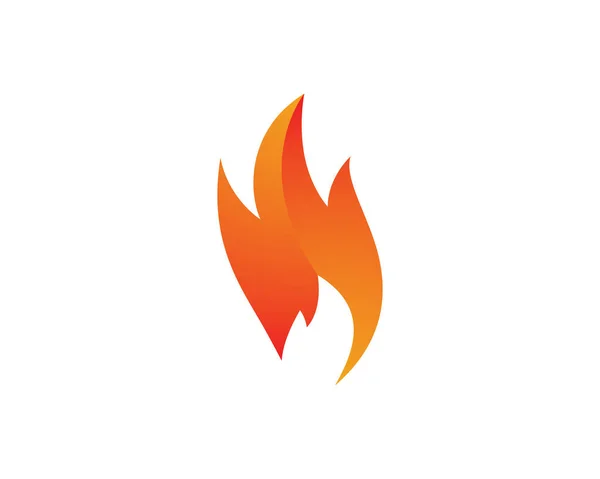 Feuer Flamme Logo Vorlage Vektor Symbol Illustration Design — Stockvektor