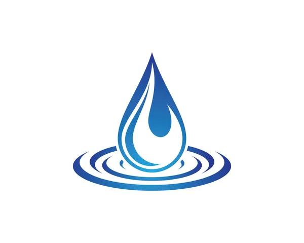 Water Drop Logo Template Vector Icon Illustration Design — Stock Vector