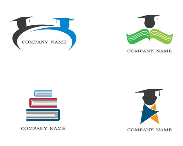 Education Logo Template Vector Icon Illustration Design — Stock Vector