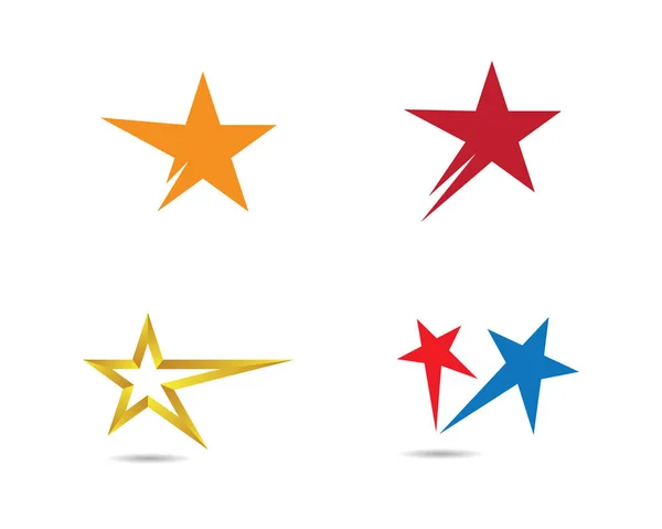 Desenho Ilustração Ícone Vetor Modelo Logotipo Estrela —  Vetores de Stock