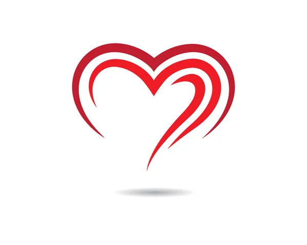 Design Ilustração Ícone Vetor Modelo Logotipo Amor — Vetor de Stock