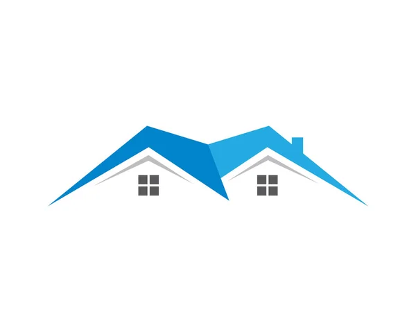 Property Logo Template Vektor Ikon Illusztráció Tervezés — Stock Vector