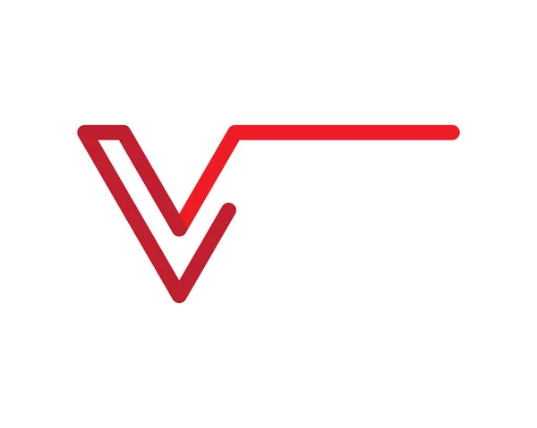 V harfi logo vektör illüstrasyon tasarımı