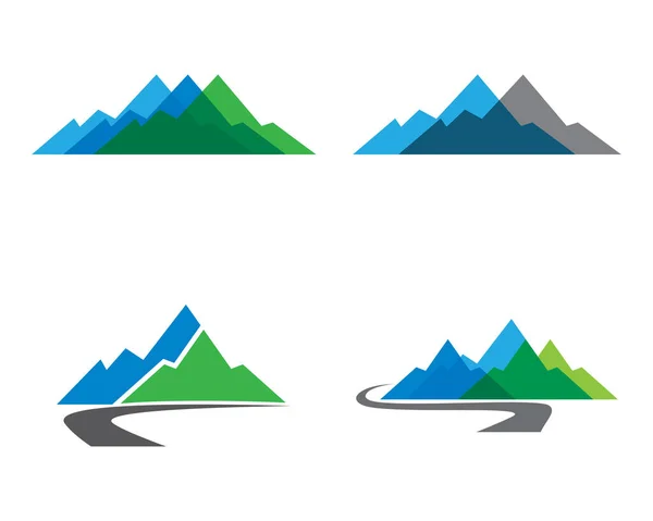 Berg Logo Vorlage Vektor Symbol Illustration Design — Stockvektor