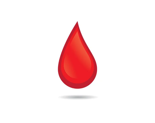 Blood Logo Sablon Vektor Ikon Illusztráció Tervezés — Stock Vector