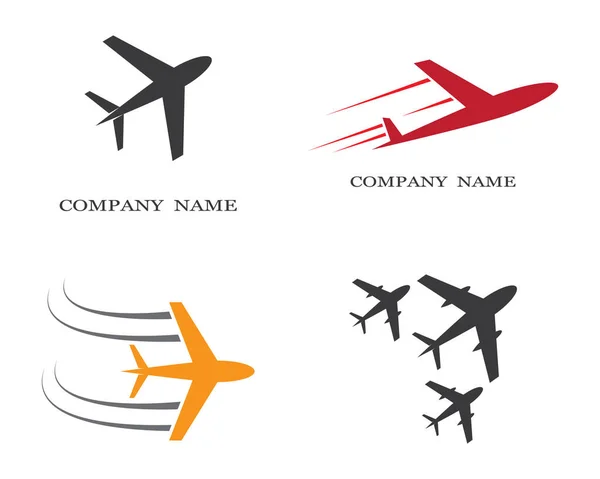 Дизайн Векторной Иконки Логотипа Самолета — стоковый вектор