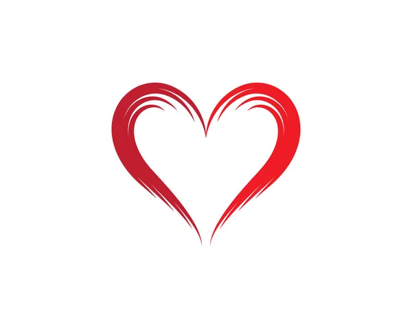 Amor Logotipo Plantilla Vector Icono Ilustración Diseño — Archivo Imágenes Vectoriales