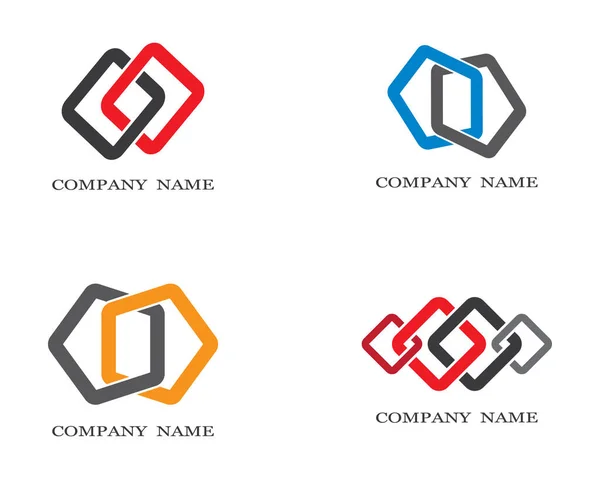 Logo Corporativo Plantilla Vector Icono Ilustración Diseño — Archivo Imágenes Vectoriales