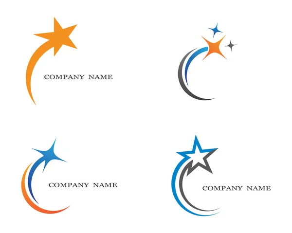 Star Logo Template Vector Icon Illustration Design — Stock Vector