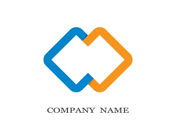 Modelo Logotipo Corporativo Ícone Vetor Design Ilustração — Vetor de Stock