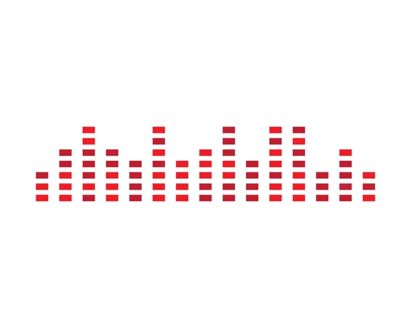 Εικόνα Εικονιδίου Διανυσματικού Προτύπου Λογότυπου Ηχητικού Κύματος — Διανυσματικό Αρχείο