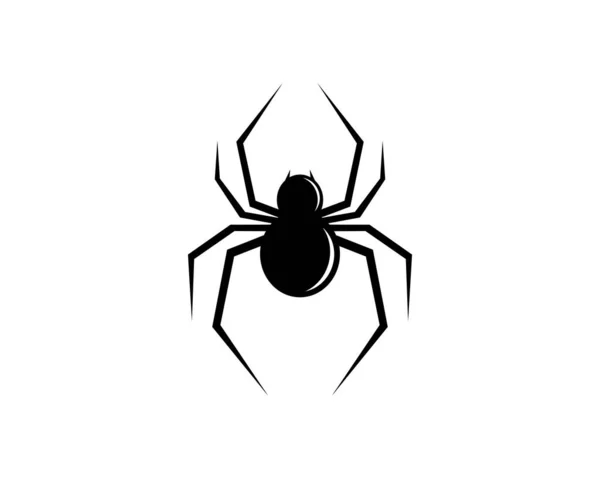 Spider Logó Ikon Illusztráció Tervezés — Stock Vector