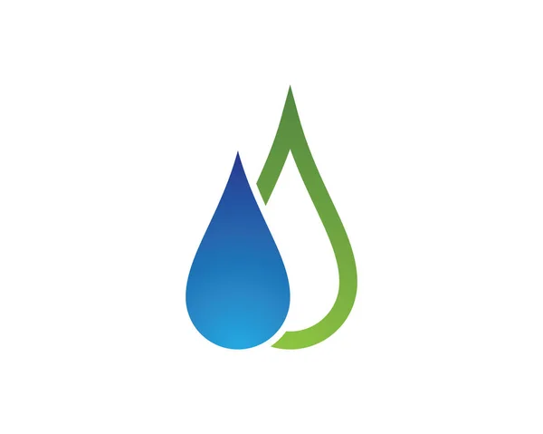 Plantilla Logotipo Gota Agua Icono Vectores Diseño Ilustración — Vector de stock