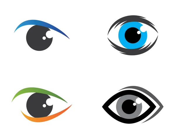 Identidad Marca Diseño Del Logotipo Del Vector Cuidado Ocular Corporativo — Archivo Imágenes Vectoriales