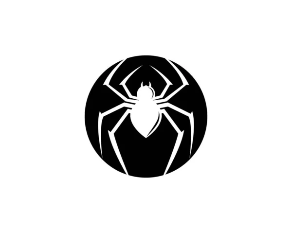 Icône Logo Araignée Illustration Design — Image vectorielle