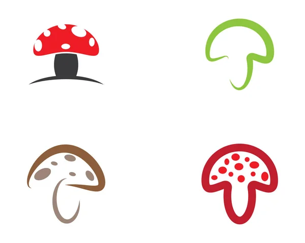 Mushroom Vector Icono Ilustración Diseño — Vector de stock