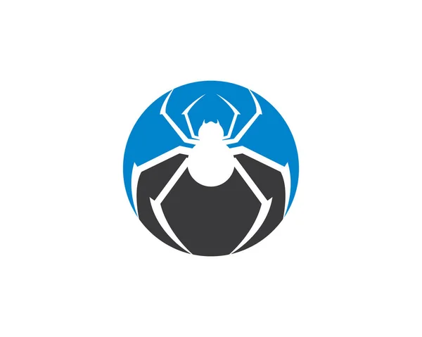 Spider Logo Pictogram Illustratie Ontwerp — Stockvector