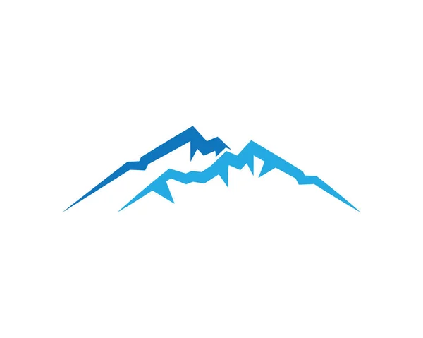 Mountain Logo Template Vector Pictogram Illustratie Ontwerp — Stockvector