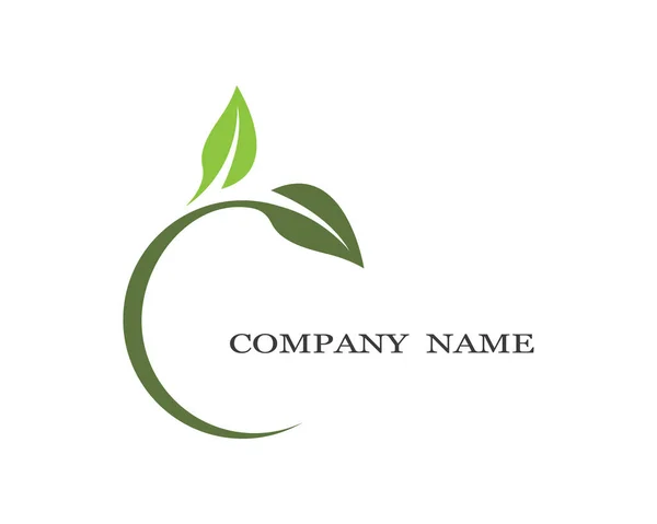 Logo Van Groene Blad Ecologie Natuur Element Vector Icoon — Stockvector