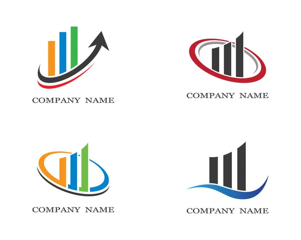Business Finance Logo Mall Vektor Ikon Illustration — Stock vektor