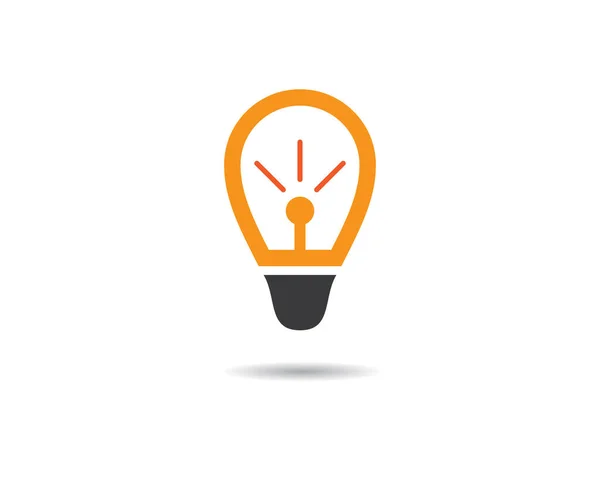 Modèle Logo Ampoule Vectoriel Icône Illustration Design — Image vectorielle