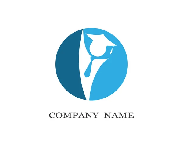 Educação Logotipo Modelo Vetor Ícone Ilustração Design —  Vetores de Stock
