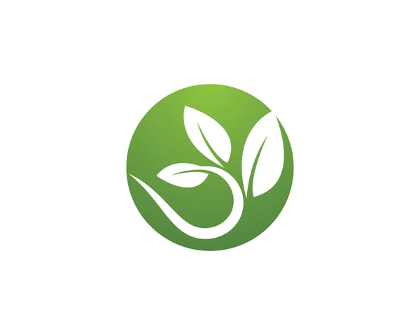 Logo Van Groene Blad Ecologie Natuur Element Vector Icoon — Stockvector