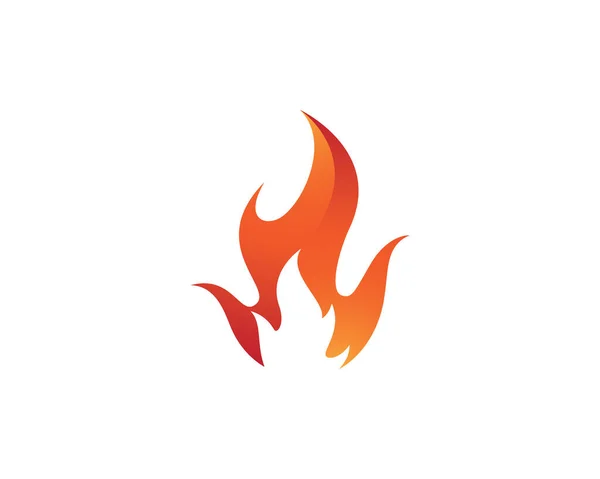 Дизайн Векторной Иконки Логотипа Fire Flame — стоковый вектор