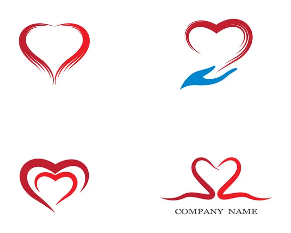 Heart logo template Love logo icon vector design V3