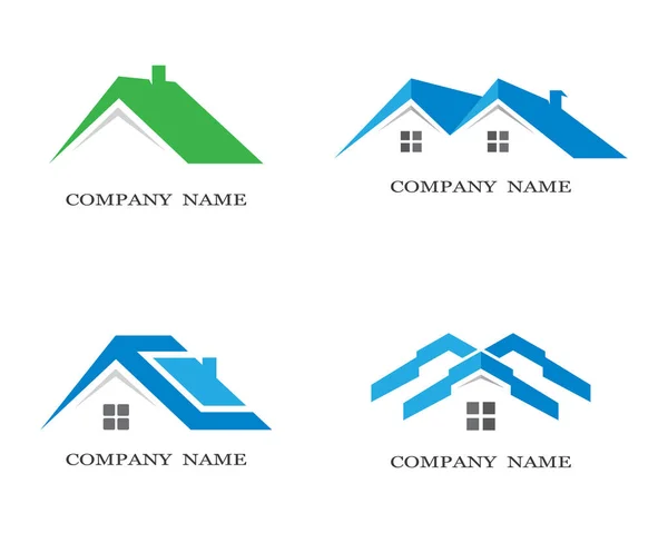 Property Logo Template Vector Icon Illustration Design — Stock Vector