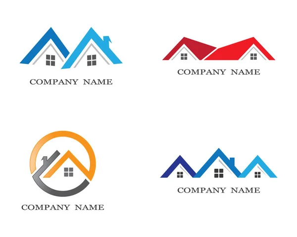 Property Logo Template Vector Icon Illustration Design — Stock Vector