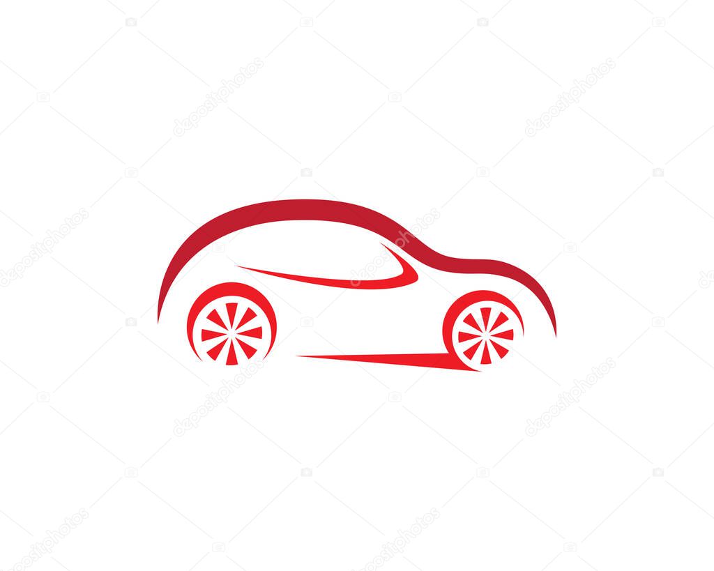 Auto car logo template vector icon illustration design