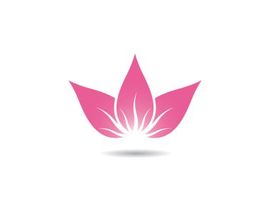 Güzellik çiçekleri logo şablon vektör simgesi