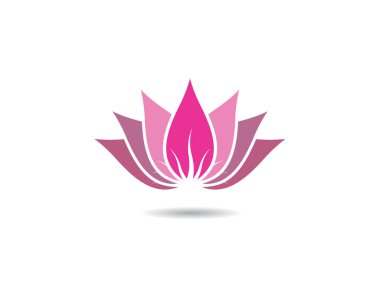 Güzellik çiçekleri logo şablon vektör simgesi